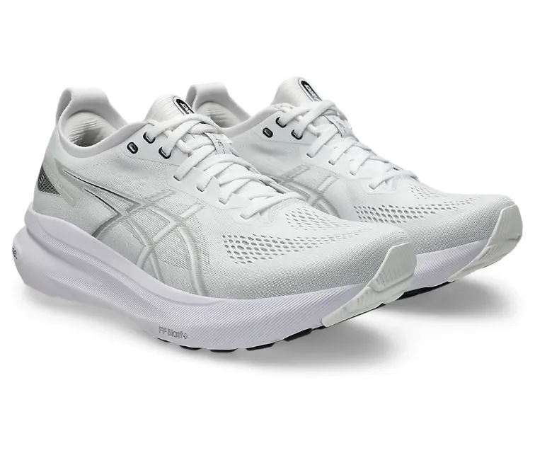 Work Travel Curved Heel Counter Mens Asics Gel Kayano 31 (White/Concrete)