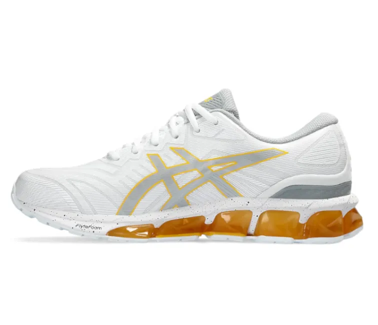 Tuned Rocker Geometry Men's Asics Gel-Quantum 360 7 (White/Saffron)