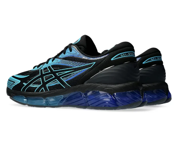 Men's Asics Gel-Quantum 360 8 (Black/Aquarium) Rolling Motion Technology Neutral Colorways