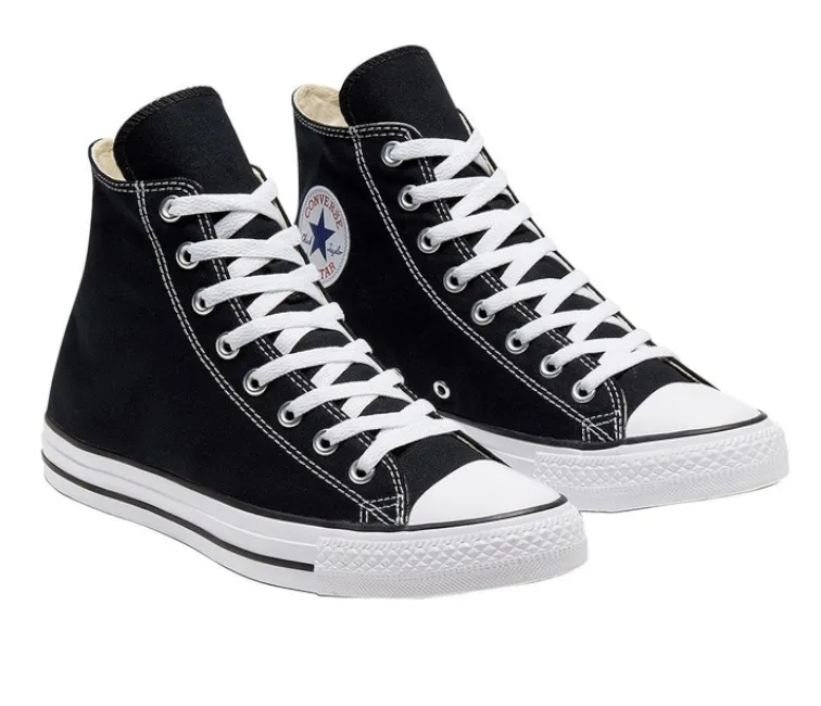 Men's Converse Chuck Taylor High Tops (Black/White) Walk Time