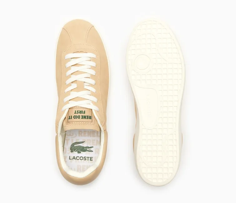 Simple Comfort Men's Lacoste Baseshot 124 3 SMA (Light Brown/Off White)