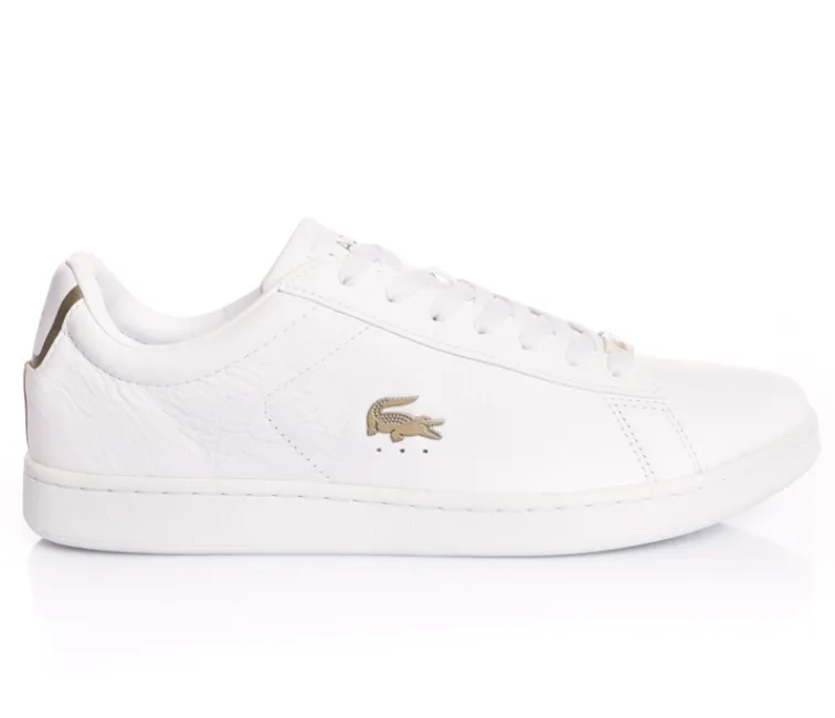 Men's Lacoste Carnaby Evo Leather 0721 3 SMA (White) Active Comfort Secure Lace System