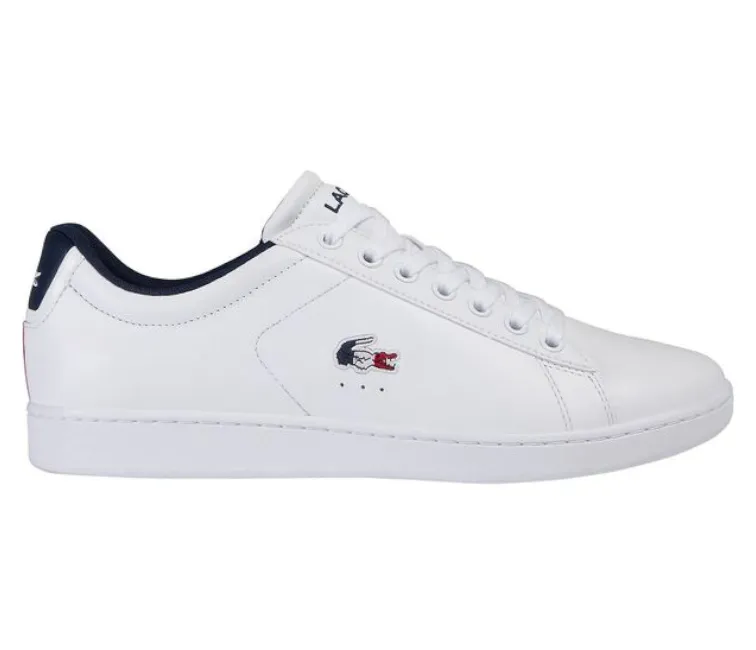 Men's Lacoste Carnaby Evo TRI1 SMA (White/Navy/Red) Airflow Optimization Molded Midsole Tech