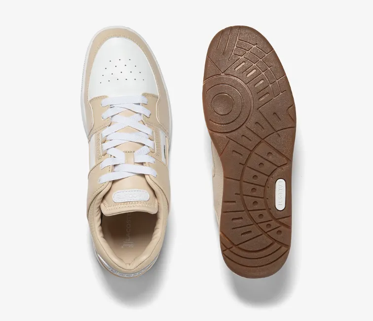 Men's Lacoste Court Cage 123 2 SMA (White/Gum) Vibration Dampening Tech Low Collar Design