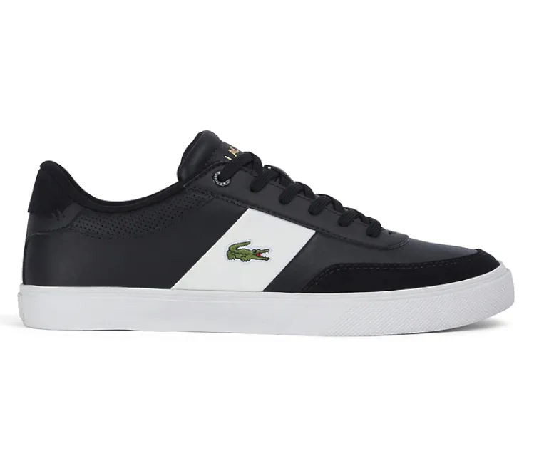 Men's Lacoste Court Master Pro 222 1 (Black/Off White) Sweat Wicking Casual Look