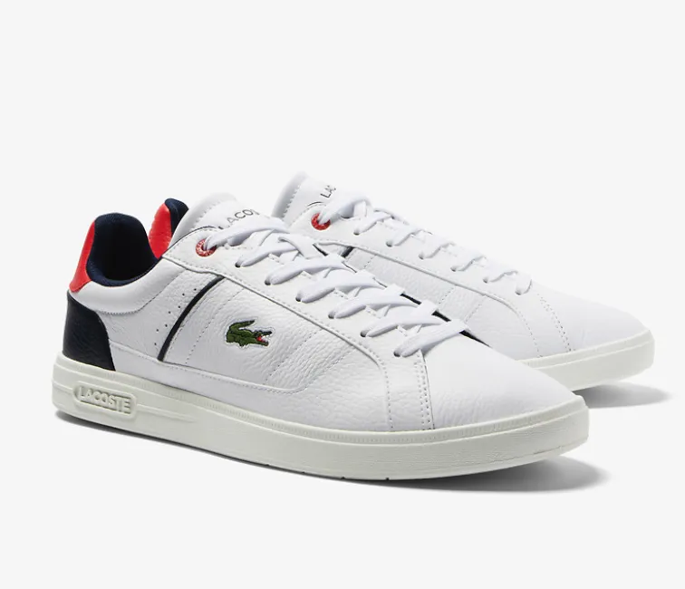 Men's Lacoste Europa Pro 123 3 SMA (White/Navy/Red) Soft Shell slim fit
