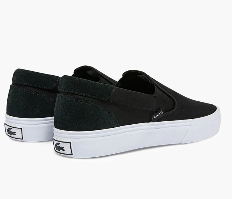 Neutral Motion Streamlined silhouette Men's Lacoste Jump Serve Slip 07221 (Black/White)