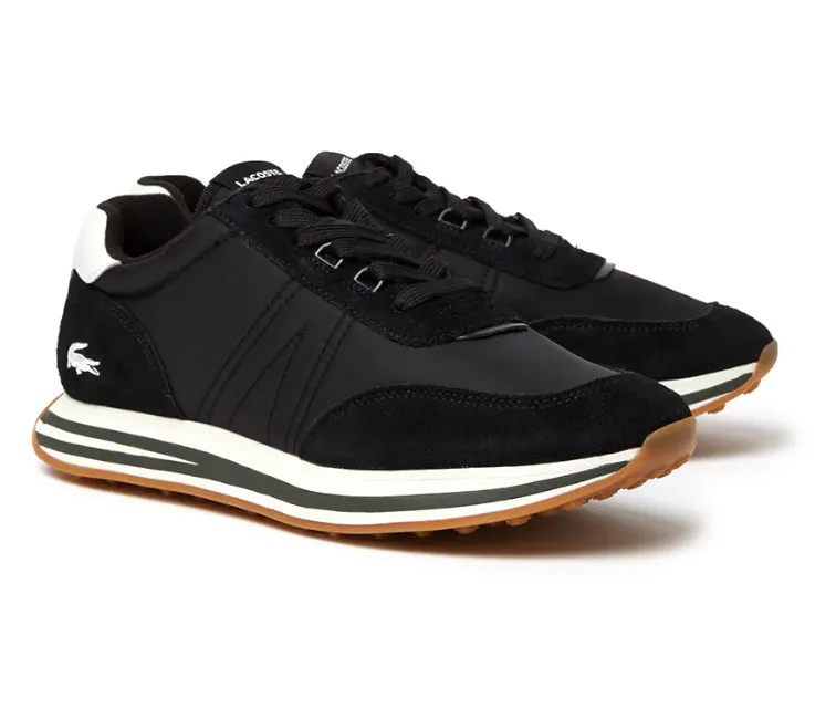 Trendy Appearance Structured Shoe Men's Lacoste L-Spin 222 SMA (Black/Gum)