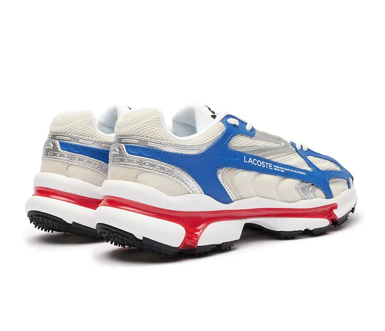 Men's Lacoste L003 2K24 124 1 SMA (White/Red/Blue) ergo fit Lifestyle Mode