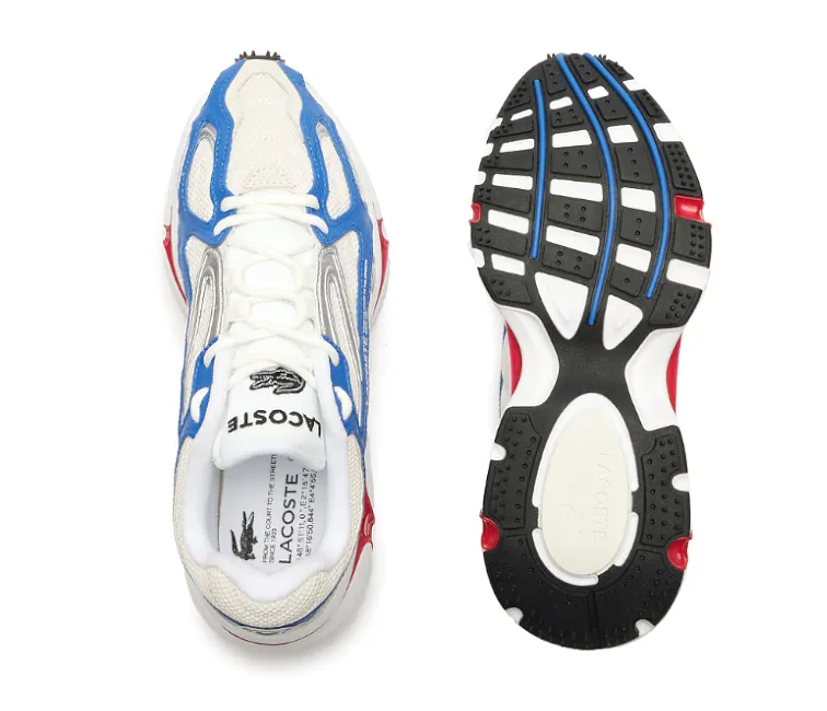 Men's Lacoste L003 2K24 124 1 SMA (White/Red/Blue) Urban cushioning Rigidity to Flex Ratio