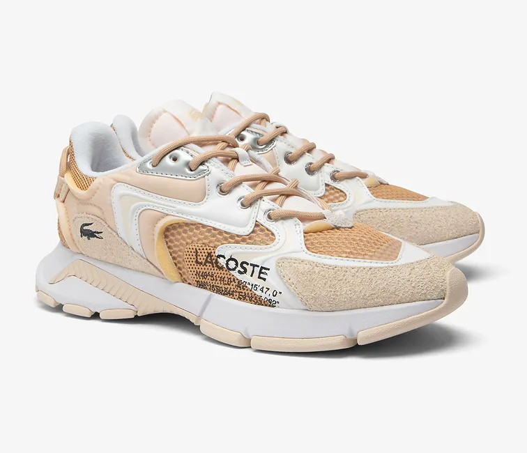 Men??s Lacoste L003 Neo 124 5 SMA (Light Tan/White) Rubberized Outsole