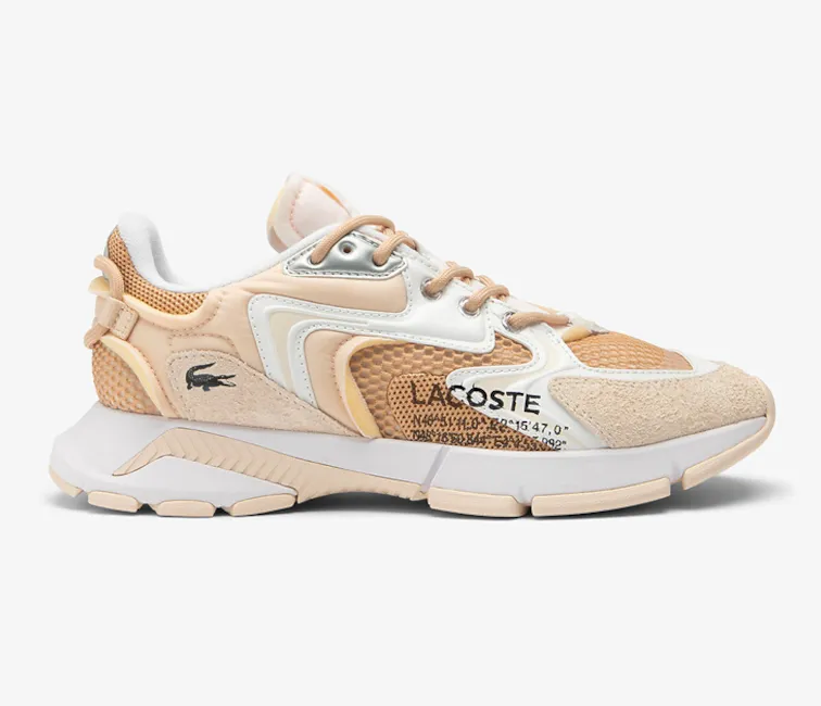 Elevated shock absorption Men??s Lacoste L003 Neo 124 5 SMA (Light Tan/White)
