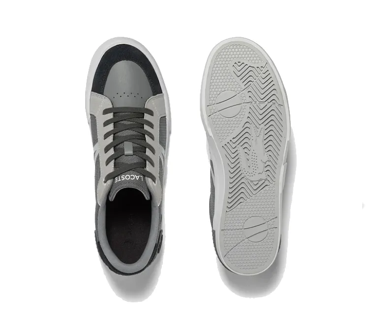 Men's Lacoste L004 123 4 SMA (Grey/Dark Grey) Removable Footbed System Sneaker Collections