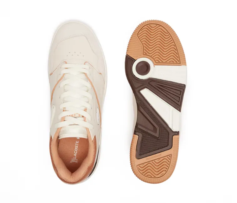 Men's Lacoste Lineshot 124 3 SMA (Off White/Light Brown) Weight Balance
