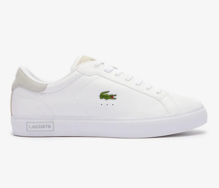 Moisture Wicking Fabric Men??s Lacoste Powercourt 124 2 SMA (White/Light Grey)