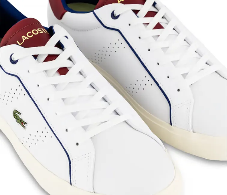 Stitch Down Technique Men's Lacoste Powercourt 2.0 222 1 (White/Red)