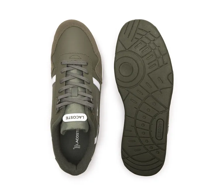 Breathable Form fitness walk Men's Lacoste T-Clip 223 6 (Khaki/White)