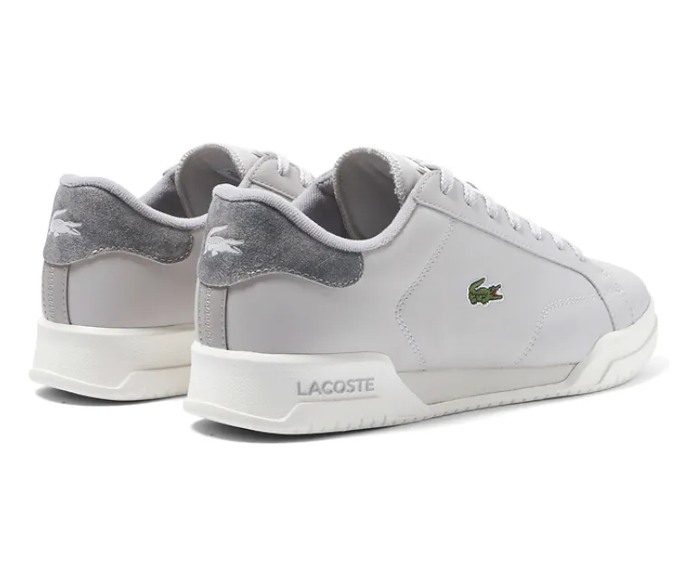 Men's Lacoste Twin Serve 222 1 SMA (White/Off White) Balanced Cushioning Minimalist