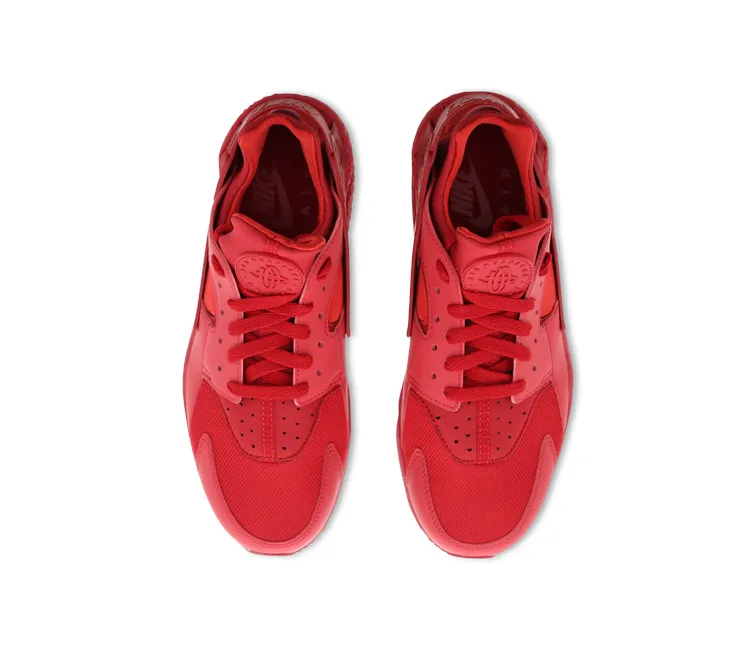 Men's Nike Air Huarache (Triple Red) Fresh Walks Reflective Safety Details