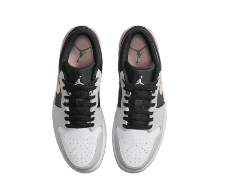 Men's Nike Air Jordan 1 Low (Black/Coral) Streamlined Style Athletic Support