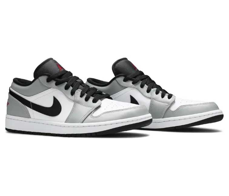 Men's Nike Air Jordan 1 Low (Light Smoke Grey) Casual Fit All Day Wear Comfort