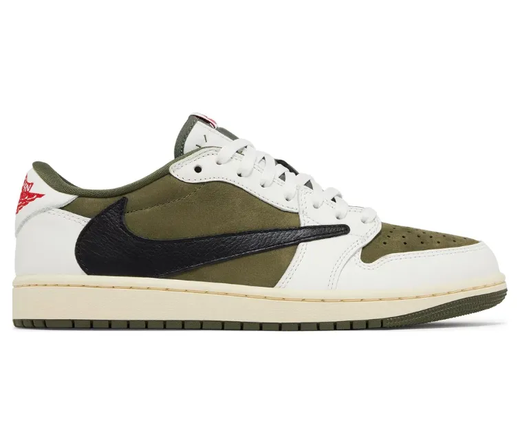 Natural Feel Run Errands Men's Nike Air Jordan 1 Low OG SP "Travis Scott" (Reverse Olive)