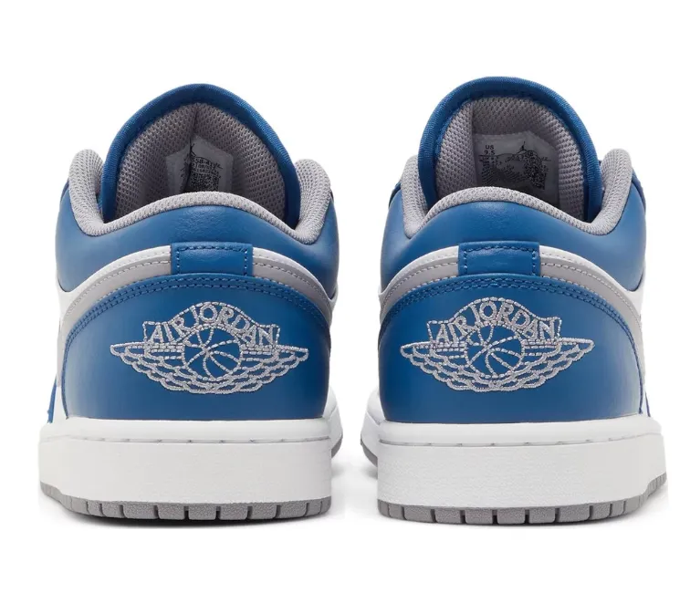 Sleek Silhouette Molded Foam Men's Nike Air Jordan 1 Low (True Blue)