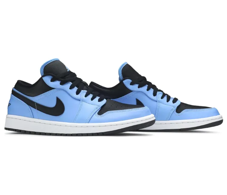 Men's Nike Air Jordan 1 Low (University Blue) Lockdown Lacing System
