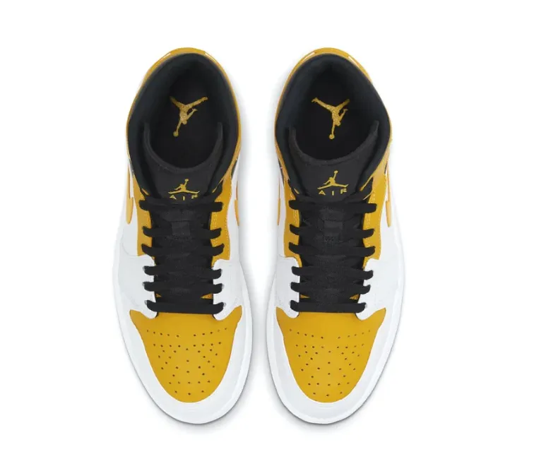 Men's Nike Air Jordan 1 Mid (University Gold) Dynamic support