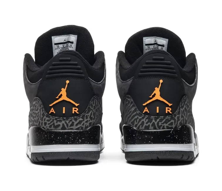 Men's Nike Air Jordan 3 Retro (Fear 2013) Orthotic Friendly Fit Textured Insole