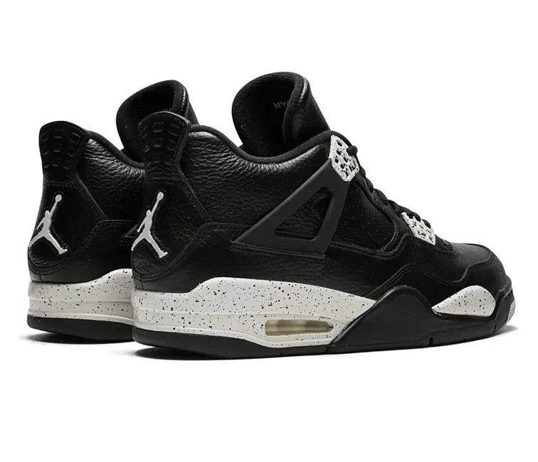 Men's Nike Air Jordan 4 LS Retro 2015 (Oreo) Luxurious Feel