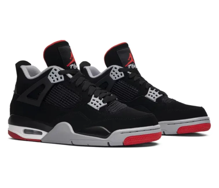 Enhanced grip Men's Nike Air Jordan 4 Retro (BRED 2019)