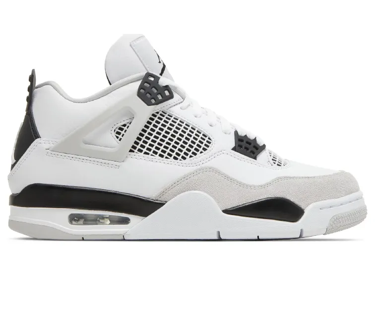 Mens Nike Air Jordan 4 Retro (Military Black) Anti Slip Heel