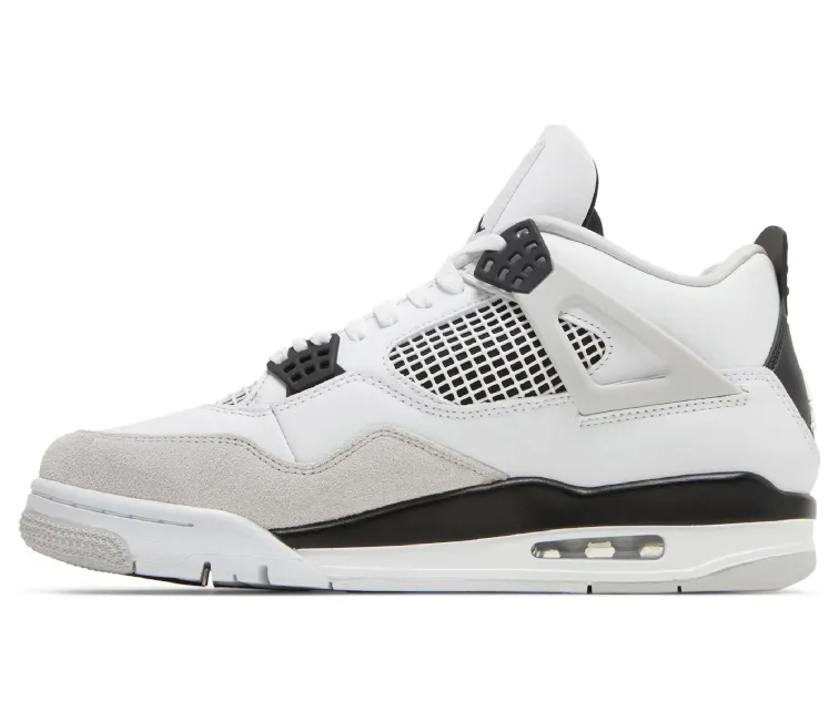 Mens Nike Air Jordan 4 Retro (Military Black) Moisture Management Compression Resistant EVA