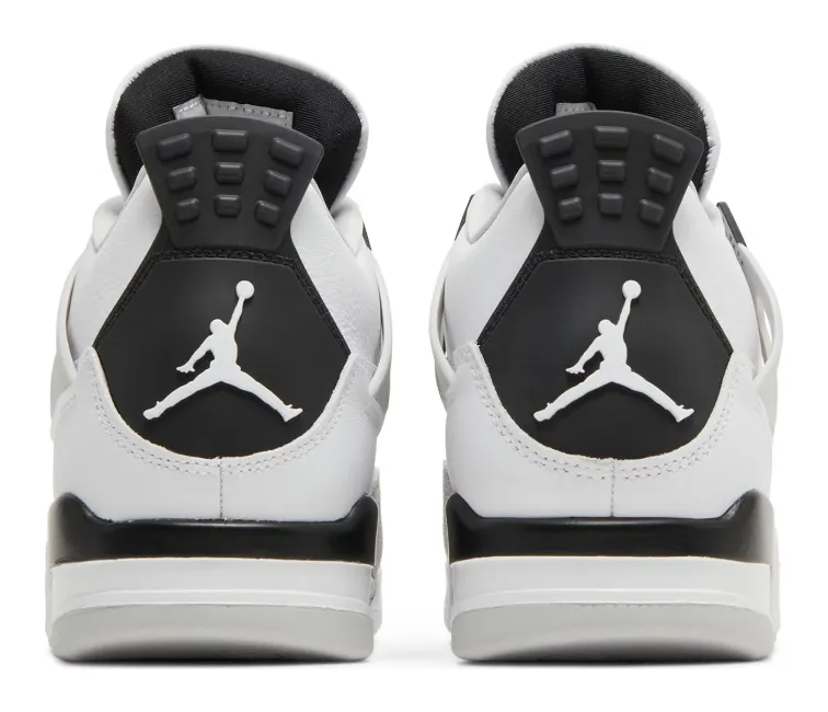 Cushioned ride Hygienic Footbed Coating Mens Nike Air Jordan 4 Retro (Military Black)
