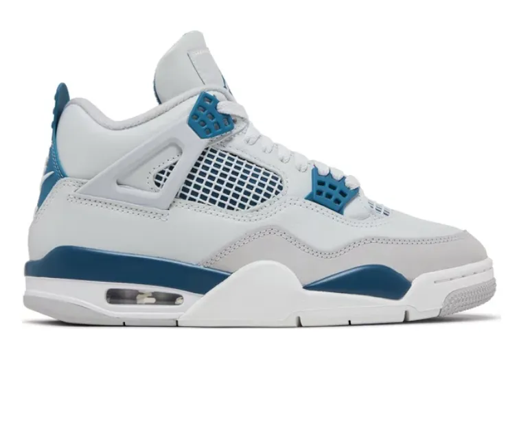 Men??s Nike Air Jordan 4 Retro (Military Blue) Streamlined wear Comfort toe