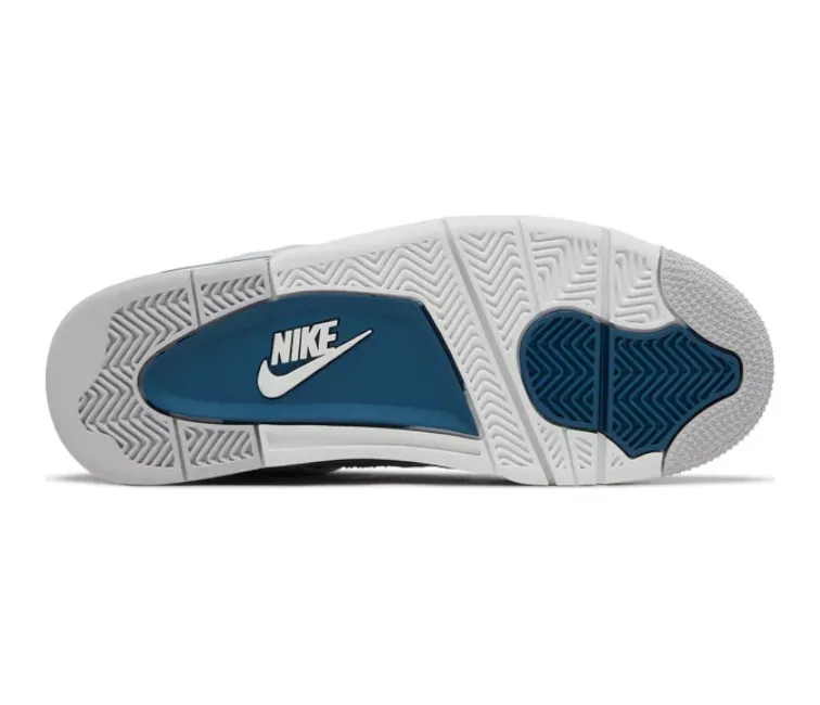Men??s Nike Air Jordan 4 Retro (Military Blue) Outdoor Explorer Anatomical Shape Design