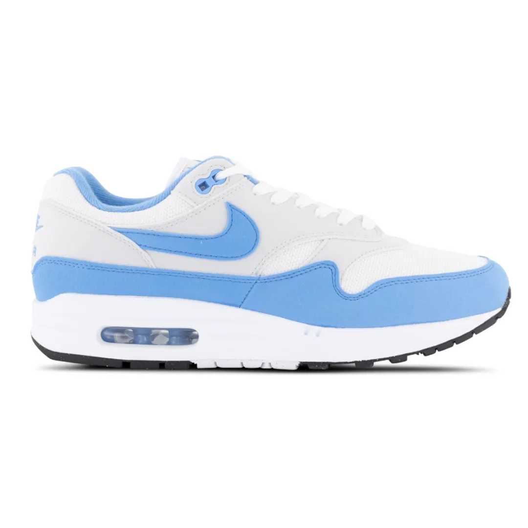 Torsion control Mens Nike Air Max 1 White/University Blue