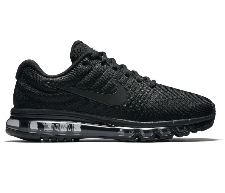 Power Stride Men's Nike Air Max 2017 (Triple Black)