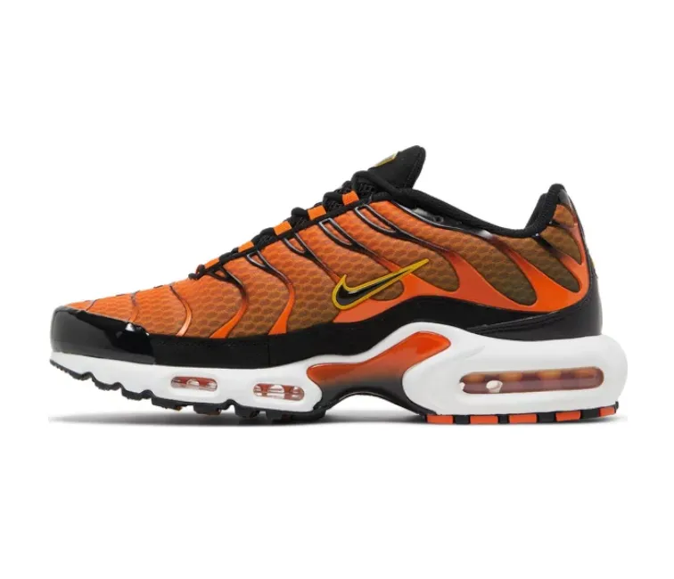 Mens Nike Air Max Plus (Safety Orange) Shock Use Durable Feel