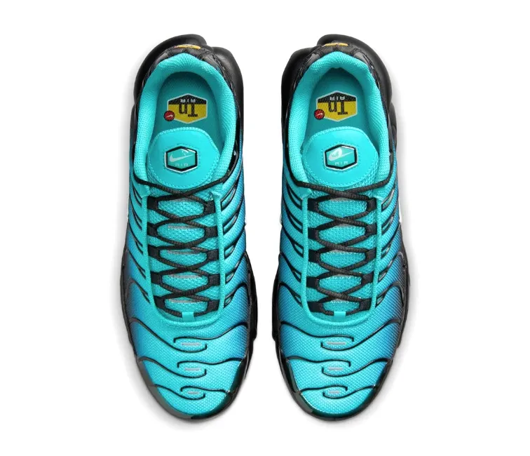 Men's Nike Air Max Plus TN (Aqua) Slip Resistant Pattern Shine Finish
