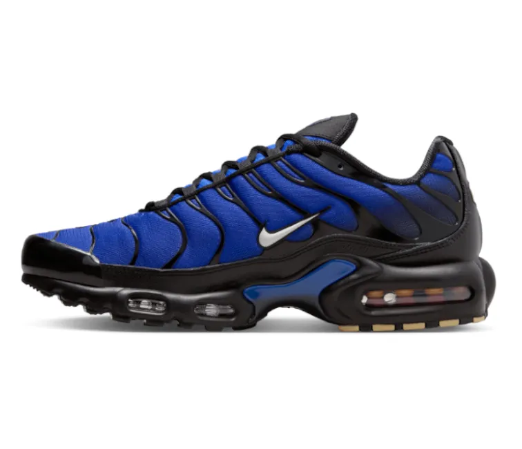 Men's Nike Air Max Plus TN (Black Racer Blue) Aerodynamic Form Endurance Sole