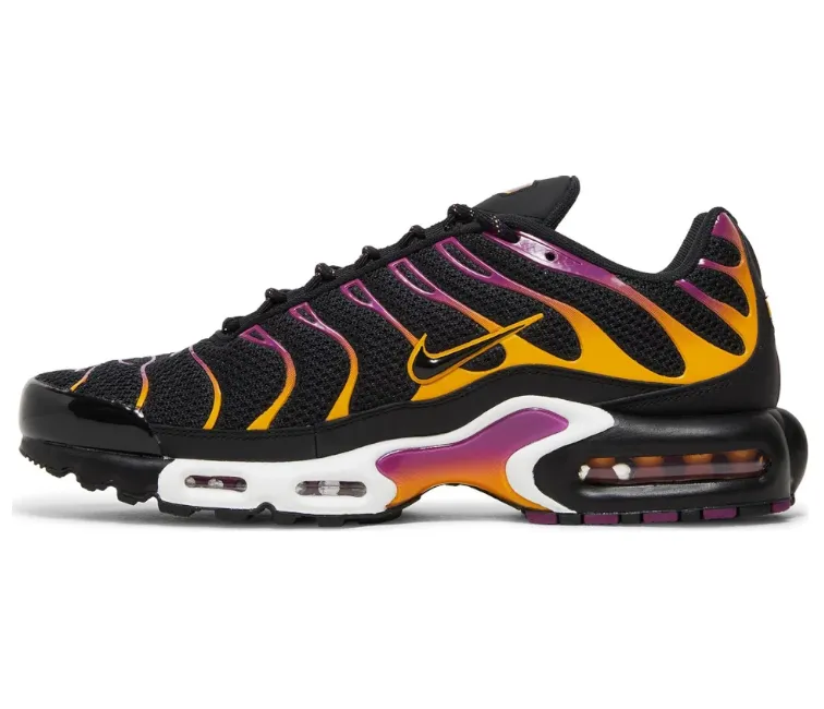 Men's Nike Air Max Plus TN (Black/Gold-Purple) Hybrid Sole High Density
