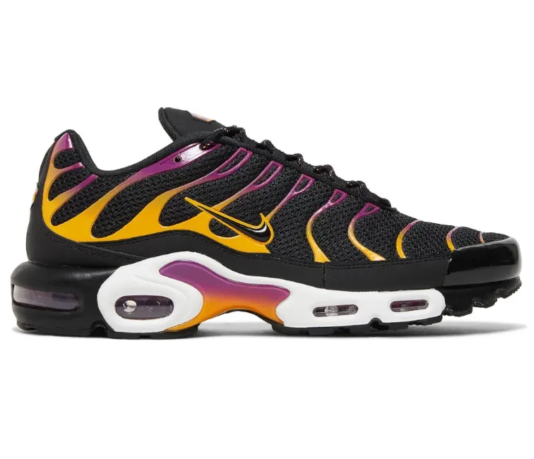 Men's Nike Air Max Plus TN (Black/Gold-Purple) Ankle padding