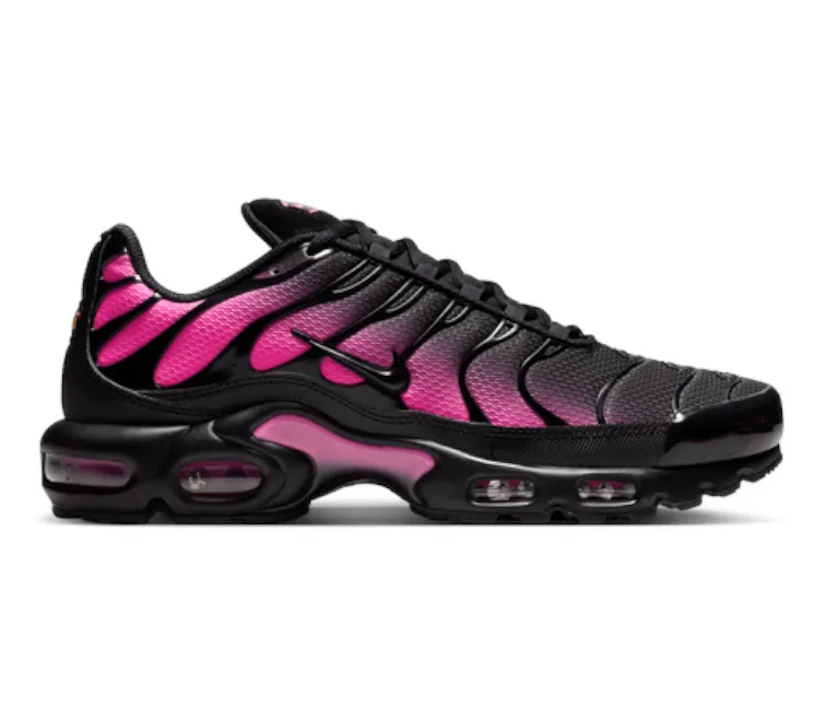 Slip Resistant Pattern Men's Nike Air Max Plus TN (Black/Hyper Pink)