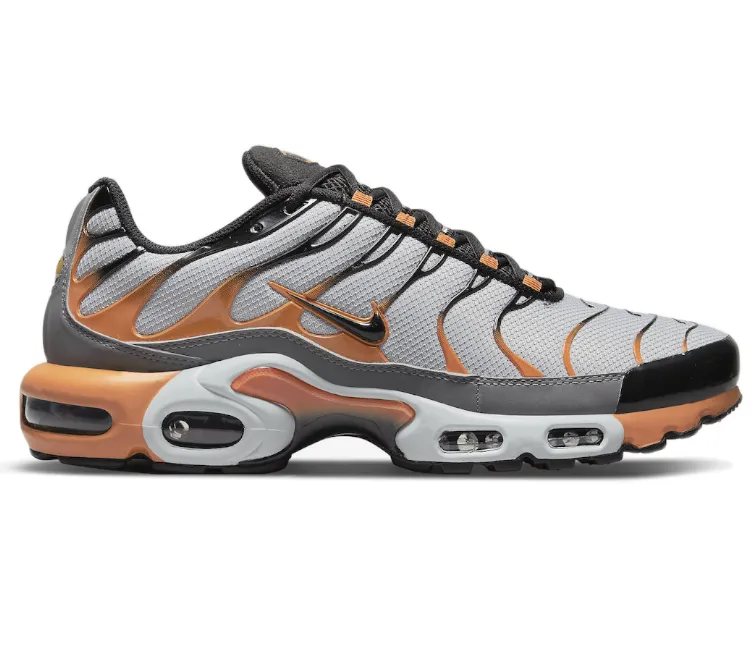 No-Slip Grip Water Resistant Technology Mens Nike Air Max Plus TN (Grey/Orange)