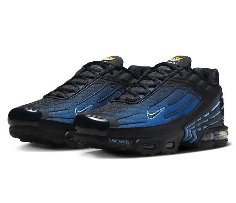 Men's Nike Air Max TN III (Black/University Blue) High Performance Sneakers