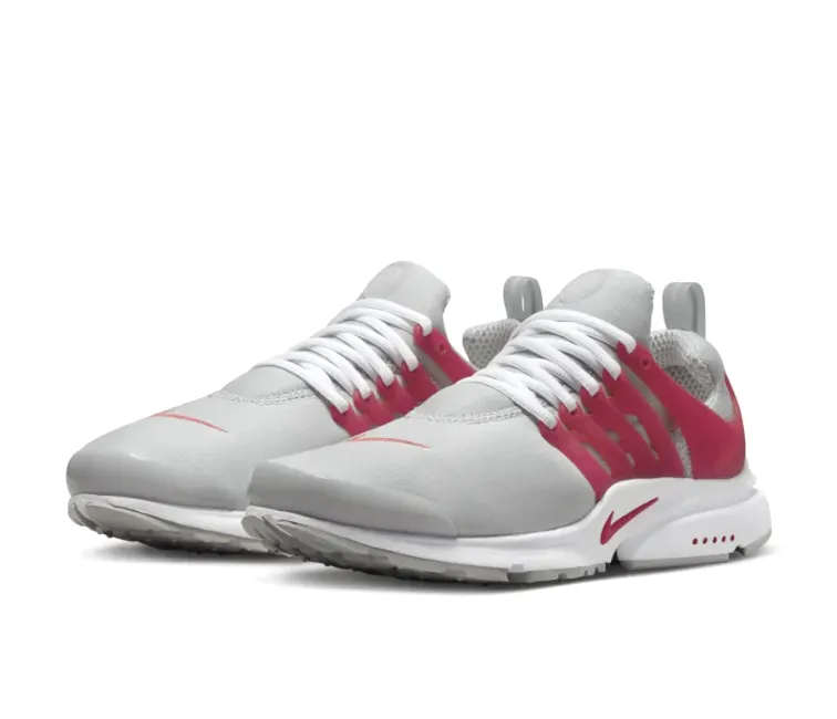 Mens Nike Air Presto (Grey Fog/Red) Smooth interior