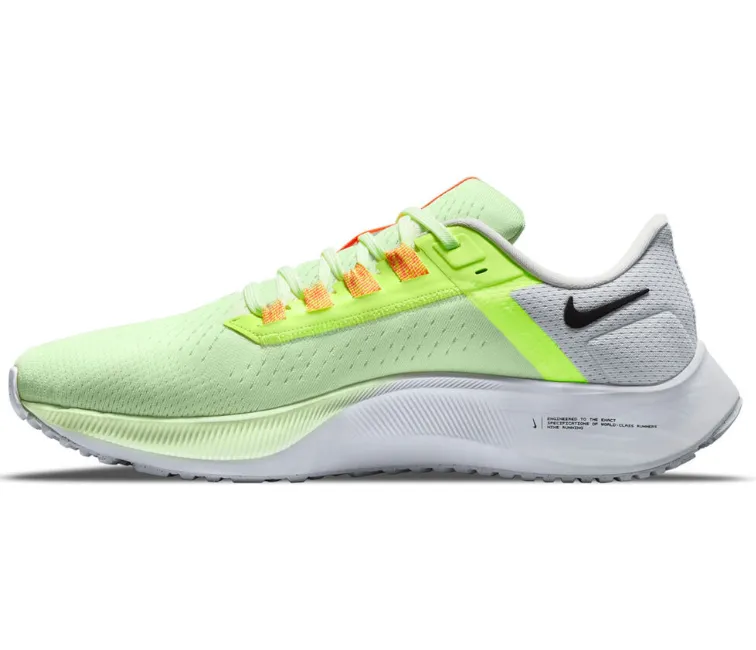 Rockered Outsole Design Men's Nike Air Zoom Pegasus 38 (Volt/Black)