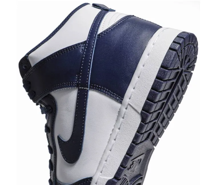 Men's Nike Dunk High Retro (Midnight Navy) Comfort Cushioning Streamlined materials